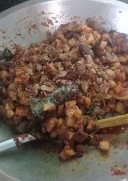 Sambel Goreng Kentang dan Ati ayam tanpa Santan