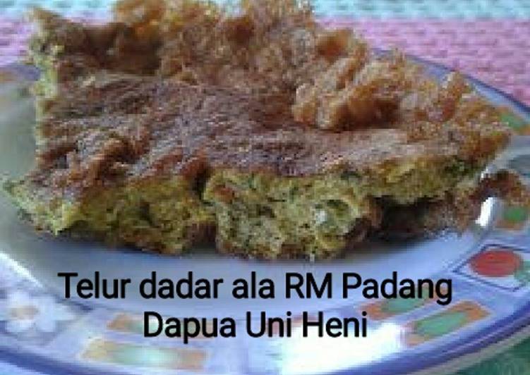 bahan dan cara membuat Telur dadar ala RM Padang