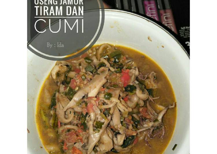 resep makanan Oseng Jamur Tiram dan Cumi