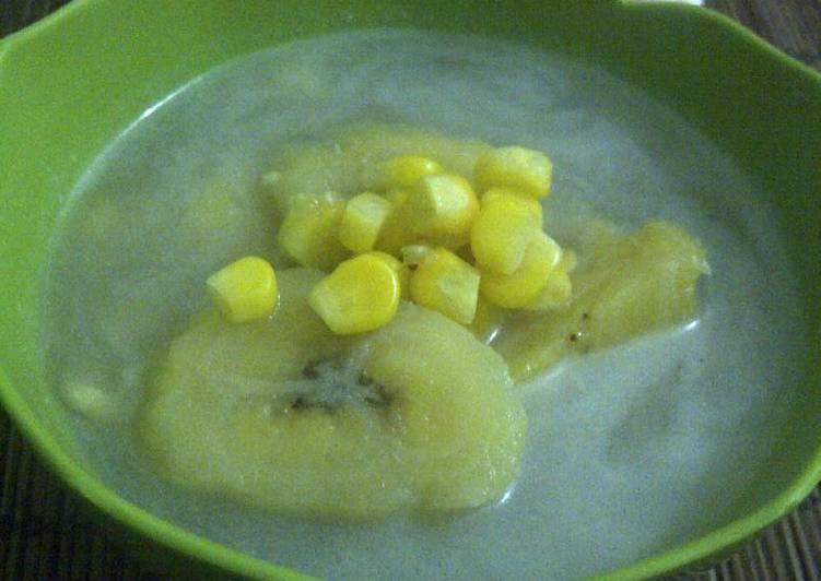 Resep Kolak pisang jagung manis/sarapan hari 2 Dari Rini Bunda Q Q