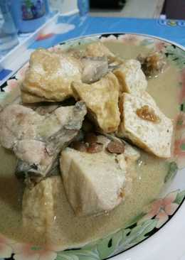 Gulai putih tauco ayam tahu