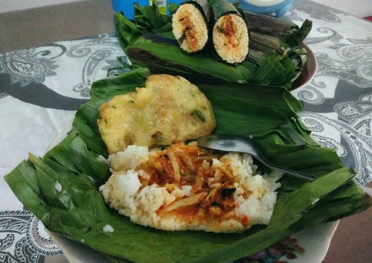  Resep  Nasi  Bakar  Ikan Teri  Pedas  oleh novi mpii Cookpad