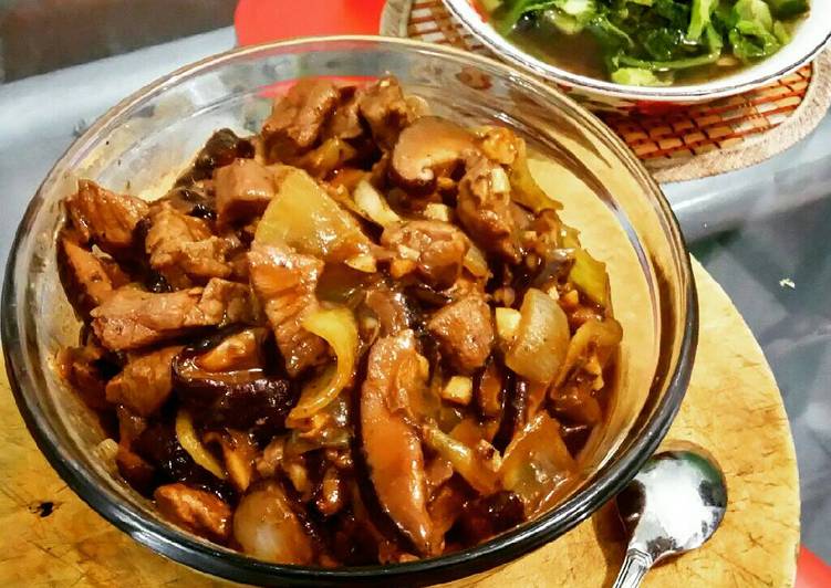 resep Daging jamur kecap #kitaberbagi