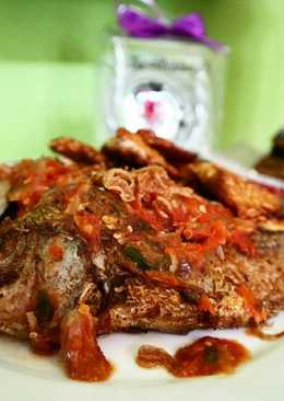 Mujair Goreng Saus Setan