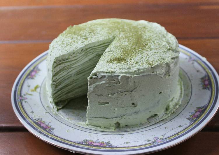 Resep Matcha Mille Crepe Cake oleh Rika Hafidah Kartika ...