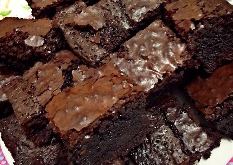 resep makanan Chocolate Fudgy Brownies ala Anak Kos