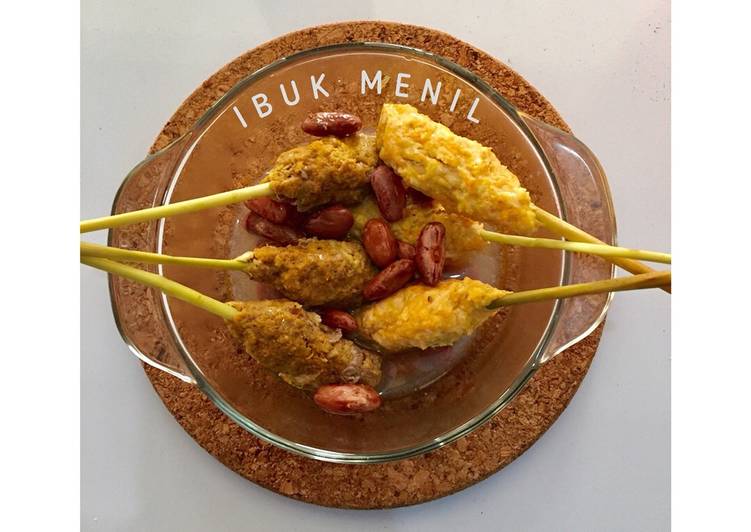 Sate lilit sereh ayam-sapi dengan kacang merah recipe main photo