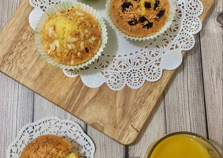 resep makanan Cup cake tepung almond