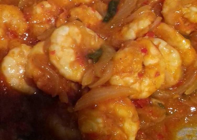 gambar untuk resep makanan Udang Goreng Mentega Saos Tiram