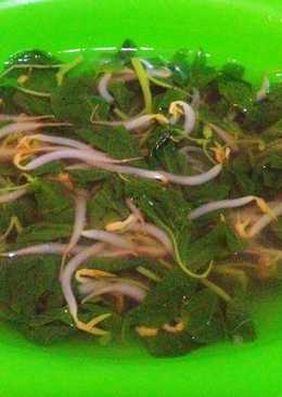 Sayur bayam toge bening