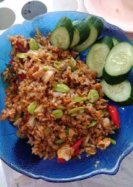 Nasi goreng pete dan Lapcong Babi