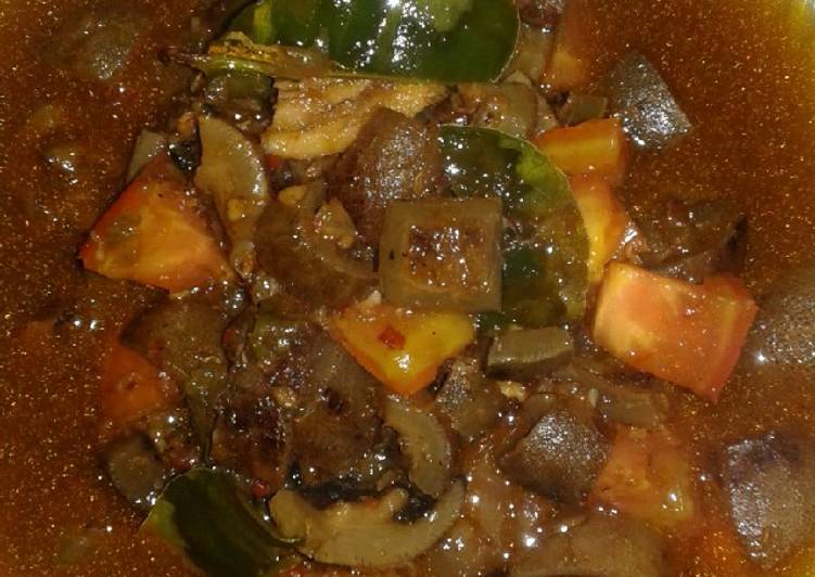 Kikil kuah pedas (masakan rumah sederhana) foto resep utama