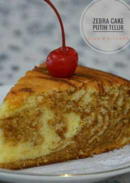 Zebra Cake Putih Telur