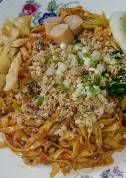 Mie balado ayam kering