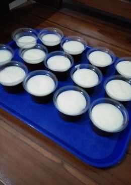 Puding coklat vla vanilla