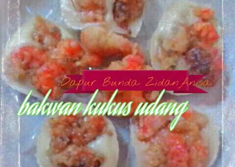 resep lengkap untuk Bakwan udang kukus