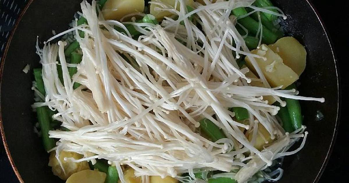 60 resep tumis jamur enoki enak dan sederhana - Cookpad