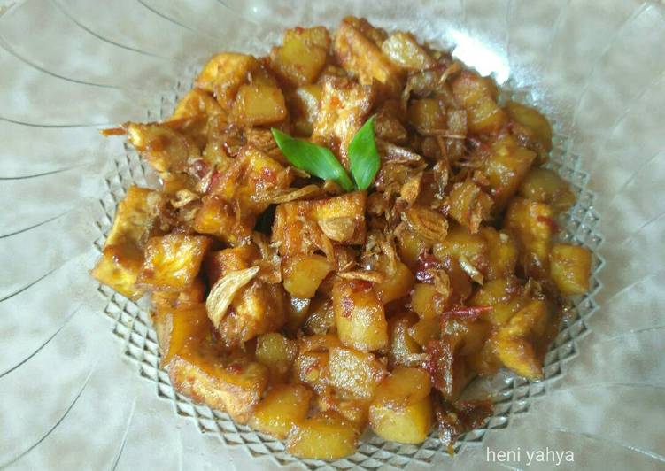 Resep Kentang Tahu Pedas Manis Kiriman dari Heni Yahya