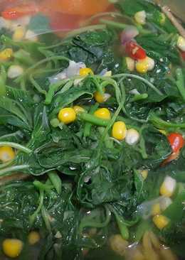 Sayur bayam jagung