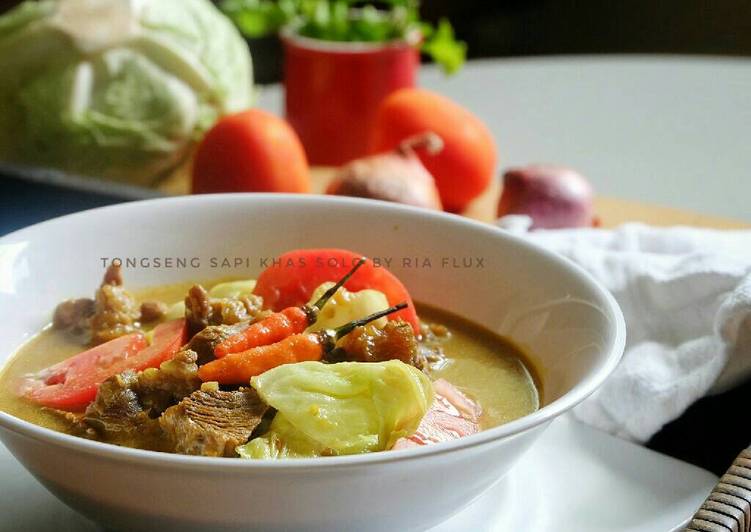 resep lengkap untuk Tongseng Sapi Khas Solo