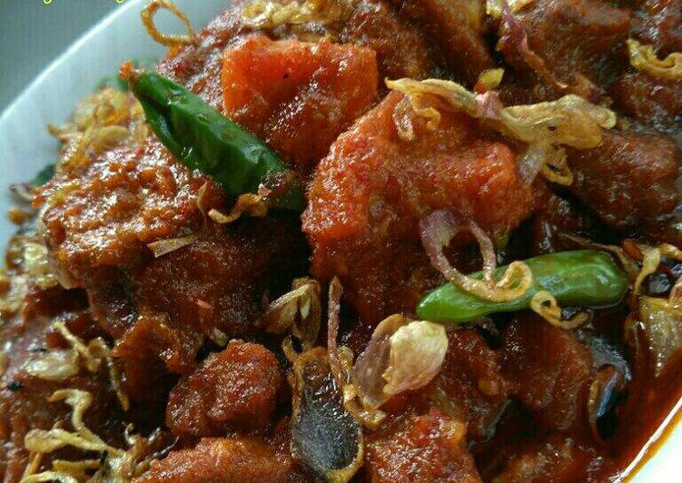 resep lengkap untuk Oseng Daging Asam Pedas??