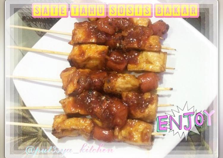 resep masakan Sate tahu sosis bakar????