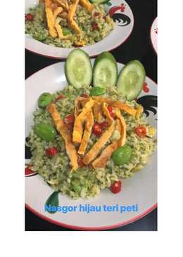 Nasi goreng hijau teri pete