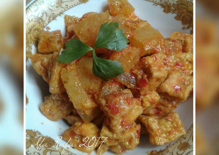 cara membuat Balado Tahu & Kikil