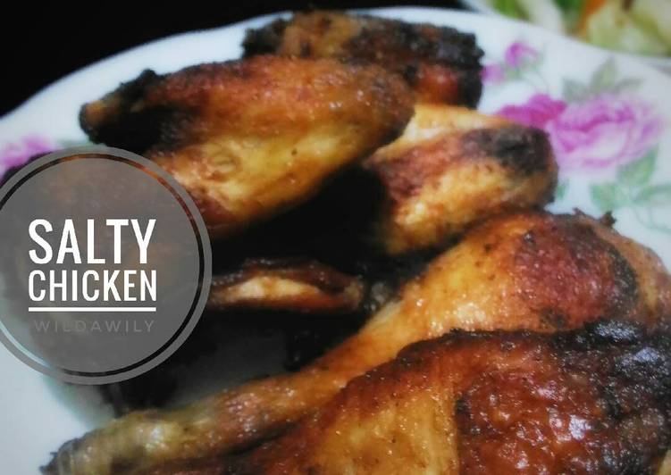 resep lengkap untuk Salty Chicken