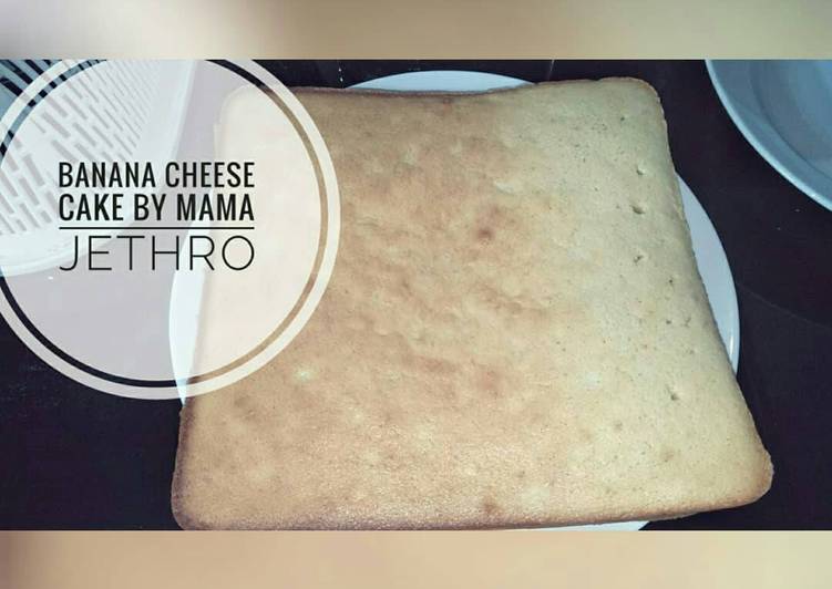 bahan dan cara membuat Banana Cheese Cake aka Bolu Pisang Keju