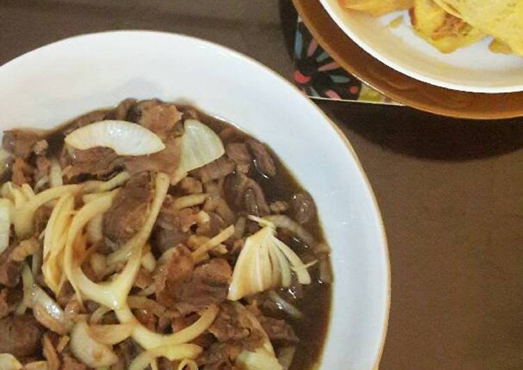 gambar untuk resep makanan Beef teriyaki (Ala hokahoka bentho)
