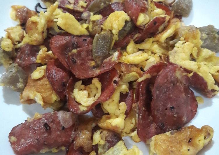 3. Orak arik telur peperoni