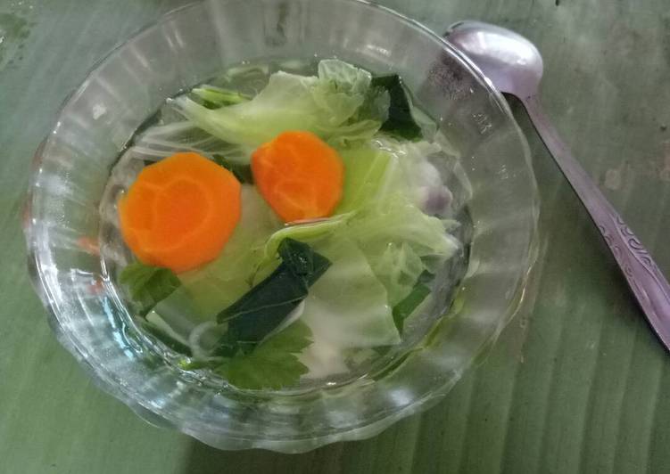 cara membuat Sayur bening minimalis