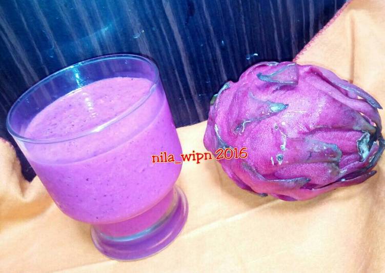 gambar untuk resep makanan Jus Buah Naga & Apel Hijau