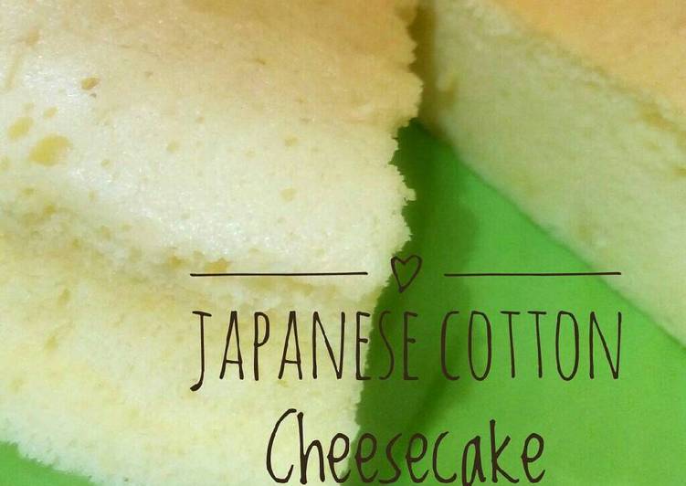 resep masakan Japanese Cotton Cheesecake ekonomis (no cream cheese)