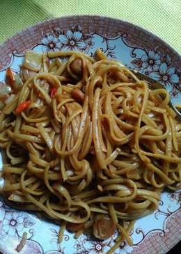 Fettucine saus teriyaki