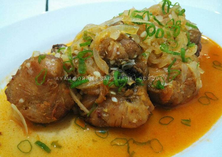 resep Ayam Goreng Saus Jahe