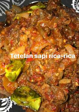 Tetelan sapi rica-rica