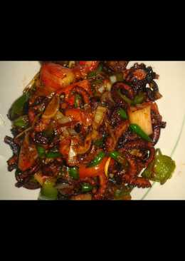 Octopus/gurita teriyaki