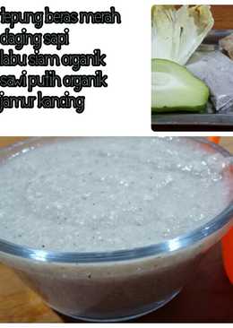 Mpasi 7m+(tepung beras merah mix daging sapi)