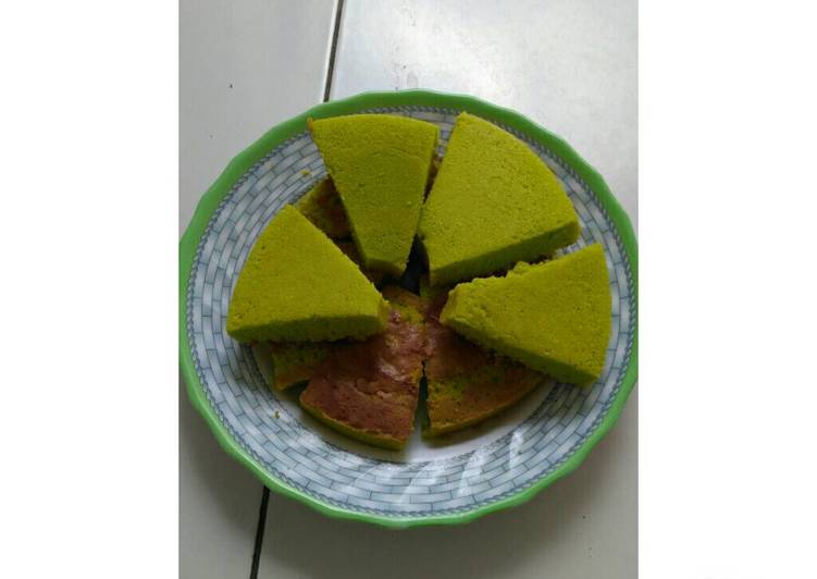 resep lengkap untuk Bolu Pandan/Bolu Hijau/Bolu Melon