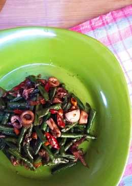 Oseng kacang panjang cumi