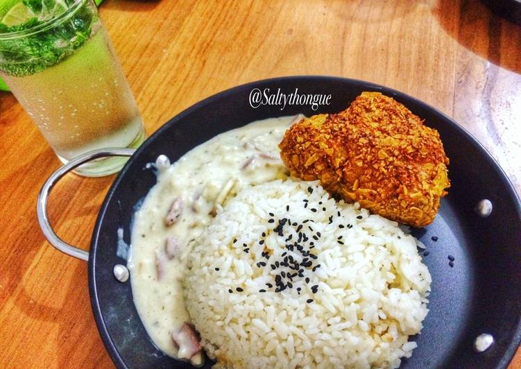 bahan dan cara membuat Tortila Chips Chicken Cordon Bleu