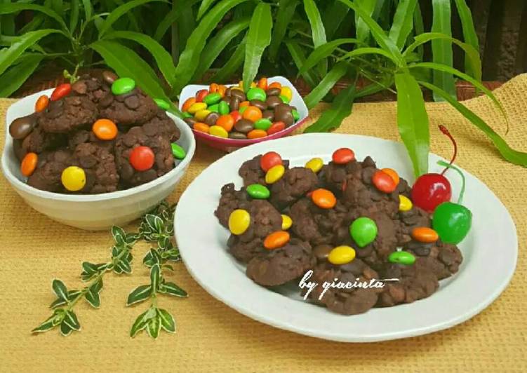 gambar untuk resep makanan Kukis Coklat Renyah (Chocolate choco crunch cookies)