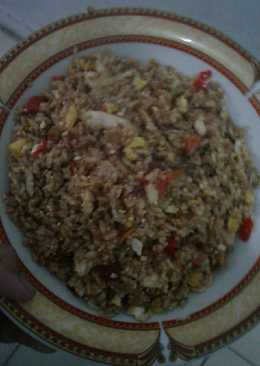 Nasi goreng tahu penyet