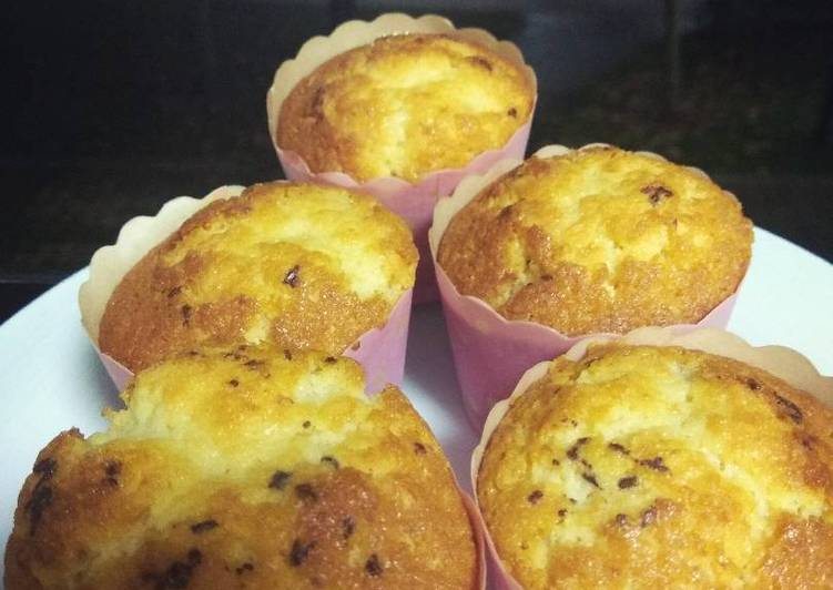 resep makanan Kue muffin keju choco chip