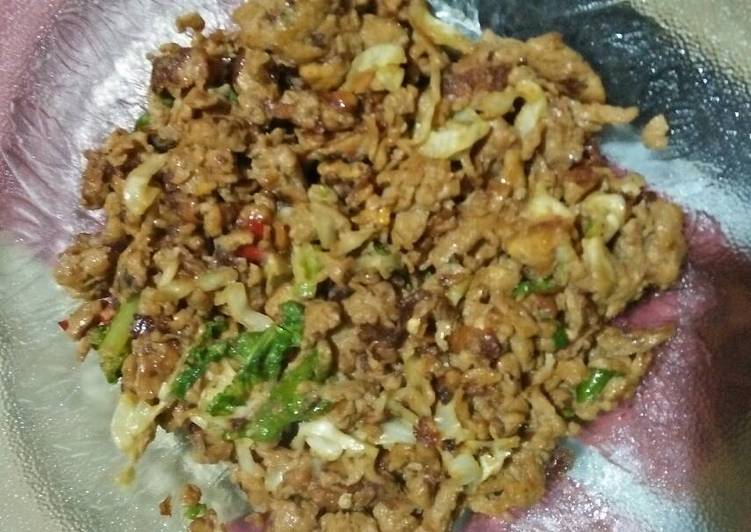 resep makanan Telor cincang kecap pedas