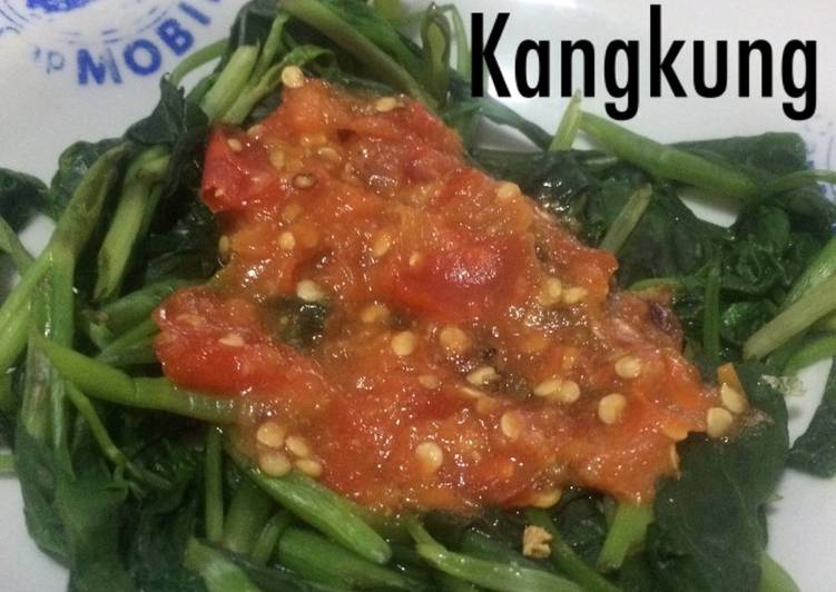 resep lengkap untuk Pelecing Kangkung