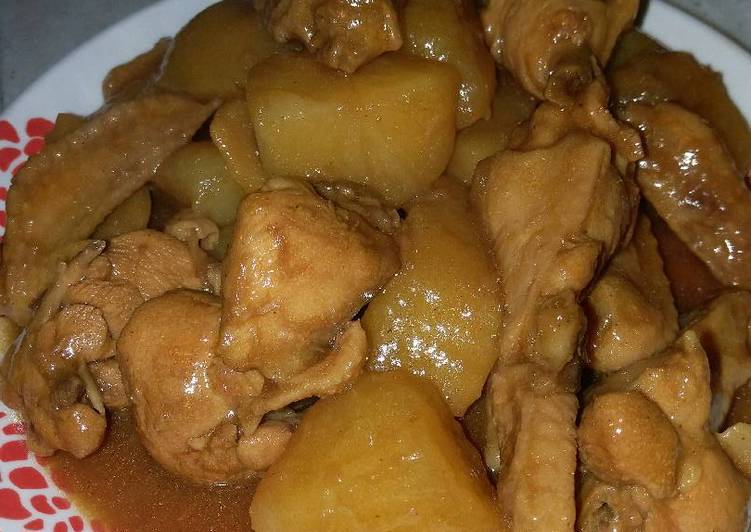 resep Ayam masak kentang