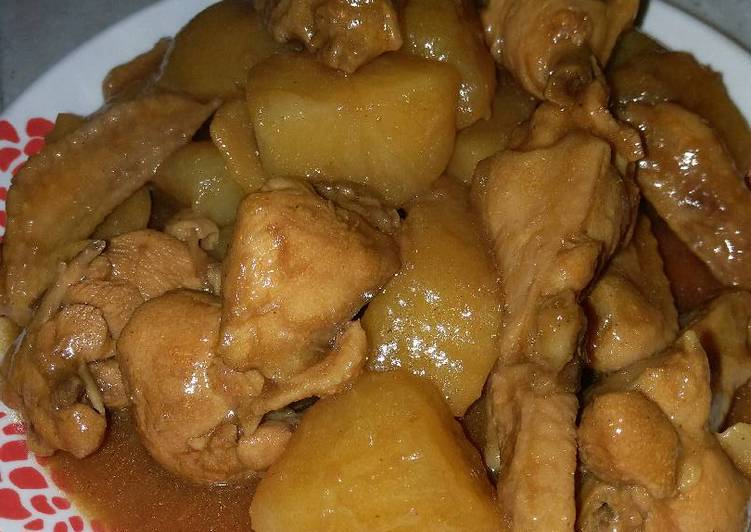 gambar untuk resep Ayam masak kentang